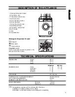 Предварительный просмотр 5 страницы Zanussi WDS872C Instruction Booklet