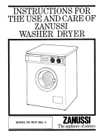 Zanussi WDT 1061/A Instructions For Use And Care Manual preview