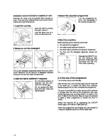 Предварительный просмотр 14 страницы Zanussi WDT 1085 Instruction Booklet