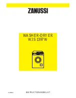 Preview for 1 page of Zanussi WJS 1397 W Instruction Booklet