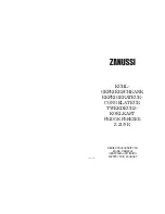 Zanussi Z 21/9 R Instruction Booklet preview