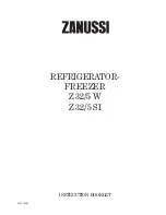 Zanussi Z 32/5 SI Instruction Booklet предпросмотр