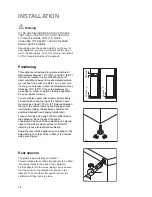 Предварительный просмотр 18 страницы Zanussi Z 56/3 SA Instruction Booklet