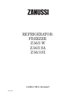 Zanussi Z 56/3 W Instruction Booklet предпросмотр