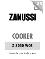 Zanussi Z 8050 WOS Instructions For Use And Installation Instructions preview
