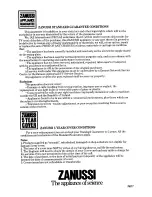 Предварительный просмотр 12 страницы Zanussi Z18/8R Instructions For Use And Care Manual