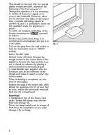 Preview for 8 page of Zanussi Z20/9 Instructions For The Use And Care