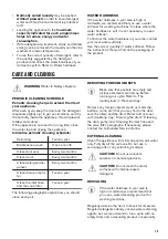 Preview for 29 page of Zanussi Z712W43BI User Manual