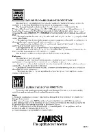 Preview for 16 page of Zanussi Z929T Instructions For The Use And Care