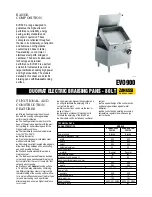 Предварительный просмотр 1 страницы Zanussi Z9BREHDOF0 392145 Specifications