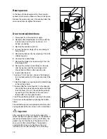 Предварительный просмотр 16 страницы Zanussi ZA 96/3 W Instruction Booklet