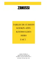 Zanussi ZAF2 Instructions For Use Manual preview