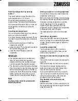 Preview for 15 page of Zanussi ZANUSSI ZWG 5120 User Manual