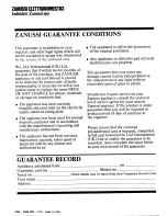 Preview for 8 page of Zanussi ZB1420T Instructions For The Use And Care