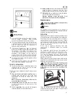 Preview for 41 page of Zanussi ZBA 3154A Operating Instructions Manual