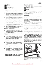 Предварительный просмотр 37 страницы Zanussi ZBA 3160 A Operating Instructions Manual