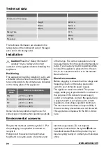 Preview for 20 page of Zanussi ZBA14441SC User Manual