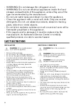 Предварительный просмотр 14 страницы Zanussi ZBA15021SA User Manual