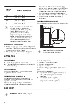 Предварительный просмотр 16 страницы Zanussi ZBA15021SA User Manual