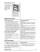 Preview for 13 page of Zanussi ZBA19020 User Manual