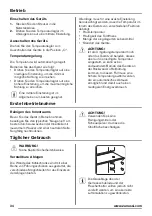 Предварительный просмотр 34 страницы Zanussi ZBA22021SV User Manual