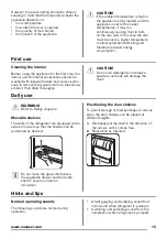 Предварительный просмотр 15 страницы Zanussi ZBA23042SA User Manual