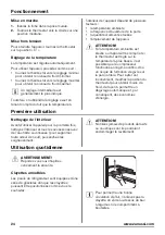 Предварительный просмотр 24 страницы Zanussi ZBA23042SA User Manual