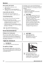 Предварительный просмотр 34 страницы Zanussi ZBA23042SA User Manual