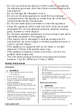 Preview for 17 page of Zanussi ZBA30455SA User Manual