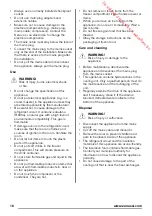 Preview for 18 page of Zanussi ZBA30455SA User Manual