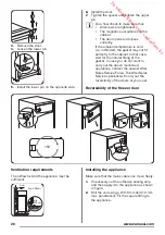 Preview for 26 page of Zanussi ZBA30455SA User Manual