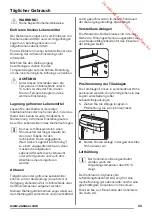 Preview for 33 page of Zanussi ZBA30455SA User Manual