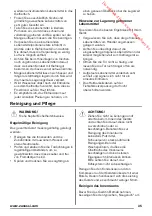 Preview for 35 page of Zanussi ZBA30455SA User Manual