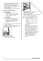 Preview for 40 page of Zanussi ZBA30455SA User Manual