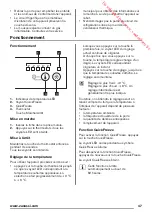 Preview for 47 page of Zanussi ZBA30455SA User Manual