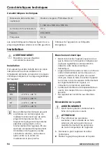 Preview for 54 page of Zanussi ZBA30455SA User Manual