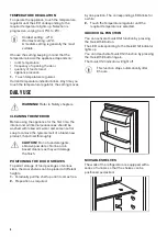 Предварительный просмотр 6 страницы Zanussi ZBA32050SA User Manual