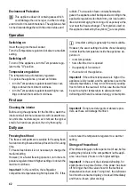 Preview for 42 page of Zanussi ZBA3224A User Manual