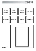 Zanussi ZBA3230A User Manual preview