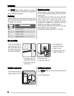 Предварительный просмотр 8 страницы Zanussi ZBA6230A User Manual