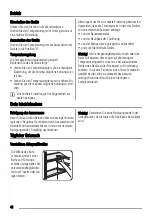 Preview for 42 page of Zanussi ZBA7230A User Manual