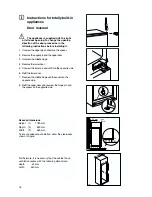 Предварительный просмотр 16 страницы Zanussi ZBB 7294 Instruction Booklet