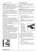 Предварительный просмотр 21 страницы Zanussi ZBB25430SA User Manual