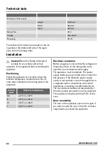 Предварительный просмотр 24 страницы Zanussi ZBB25430SA User Manual