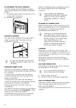 Предварительный просмотр 6 страницы Zanussi ZBB28651SV User Manual