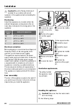 Предварительный просмотр 24 страницы Zanussi ZBB29450SA User Manual