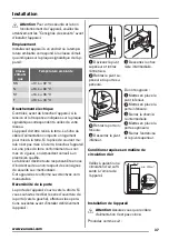 Предварительный просмотр 37 страницы Zanussi ZBB29450SA User Manual