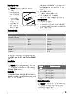 Preview for 9 page of Zanussi ZBB5284 User Manual