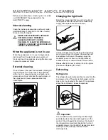 Предварительный просмотр 8 страницы Zanussi ZBB6284 Instruction Booklet