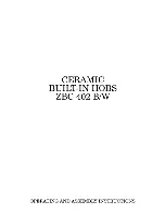 Zanussi ZBC 402 B/W Operation And Assembly Instructions preview